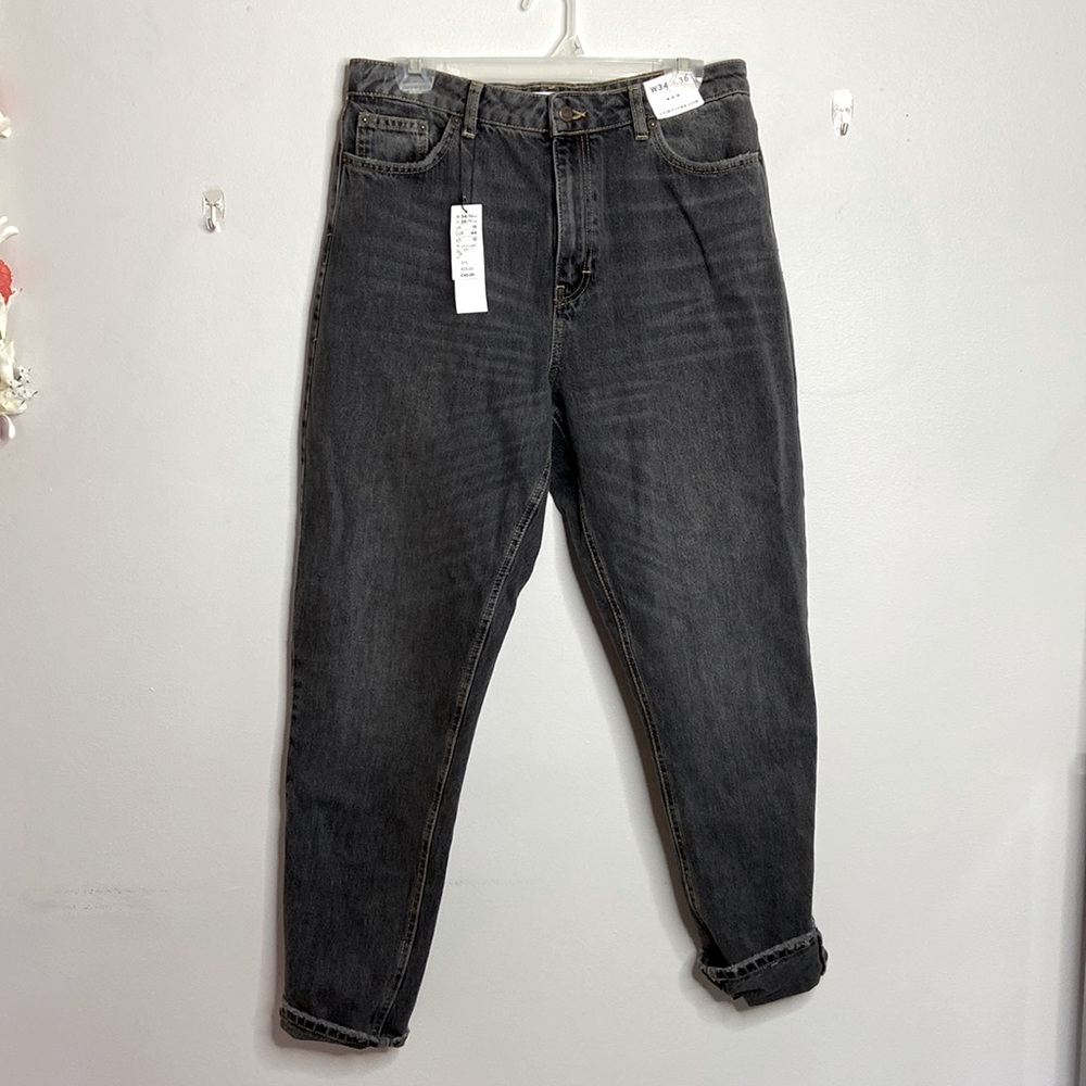 Topshop NWT Mom Jeans Black wash